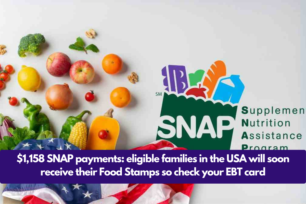 $1,158 SNAP payments: eligible families in the USA will soon receive their Food Stamps so check your EBT card