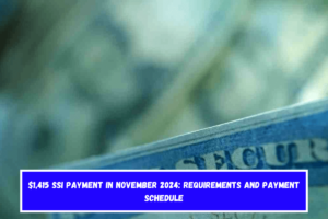 $1,415 SSI payment in November 2024 requirements and payment schedule