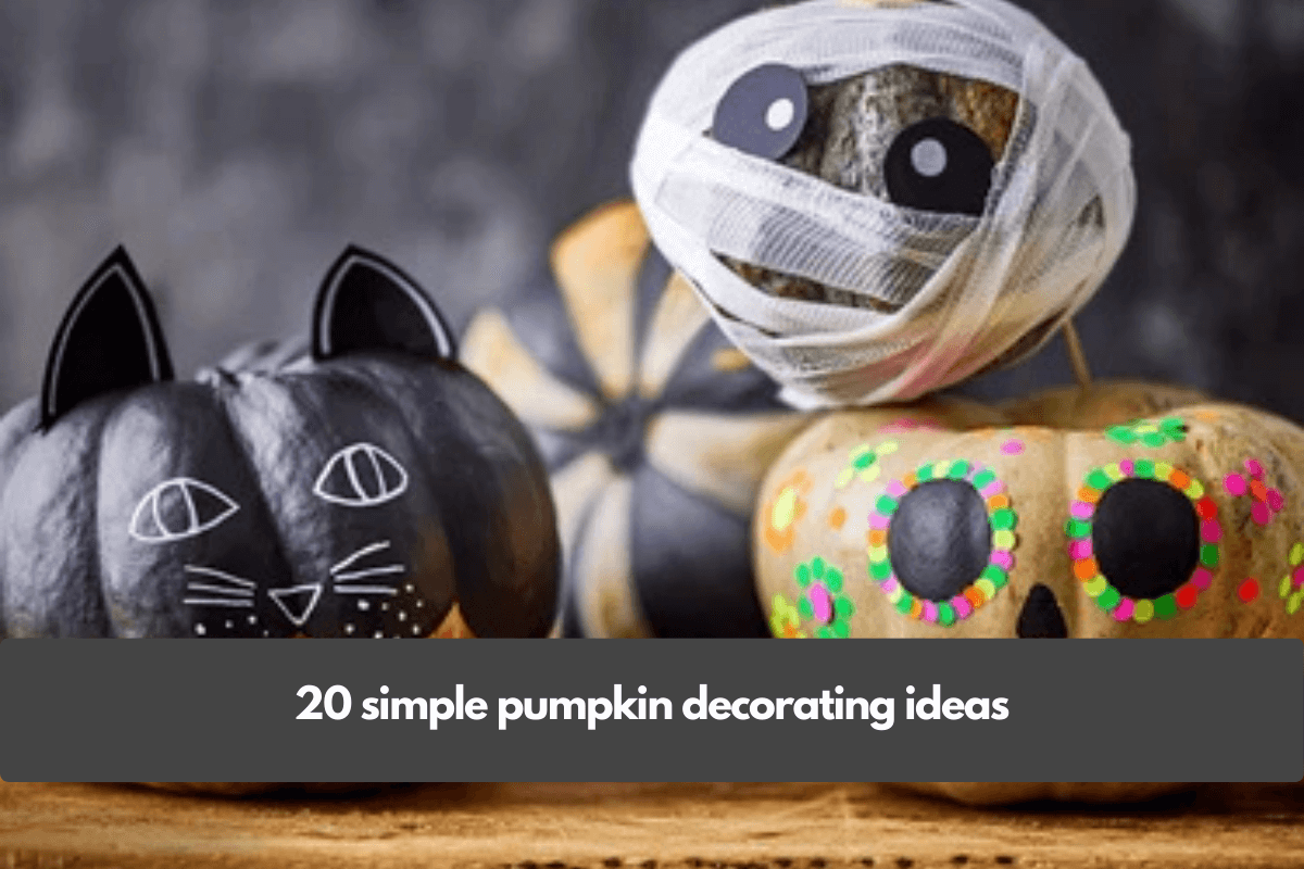 20 simple pumpkin decorating ideas