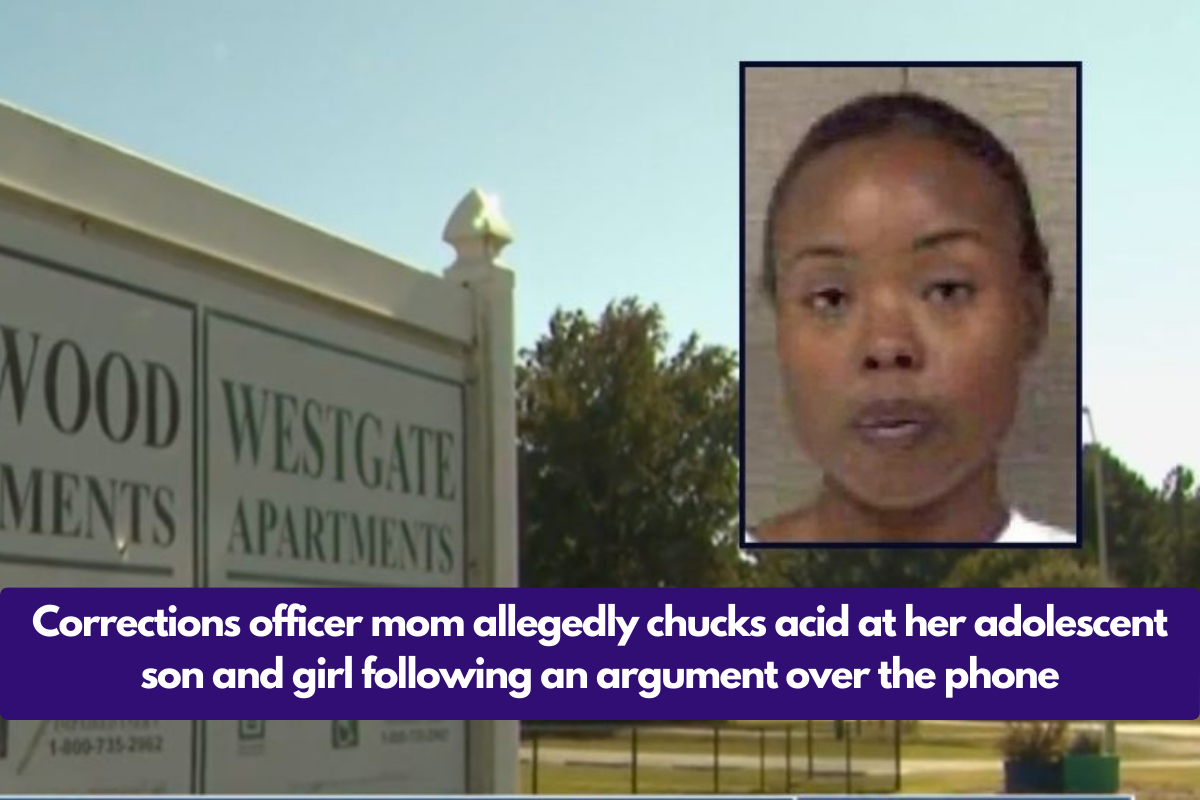 Corrections officer mom allegedly chucks acid at her adolescent son and girl following an argument over the phone