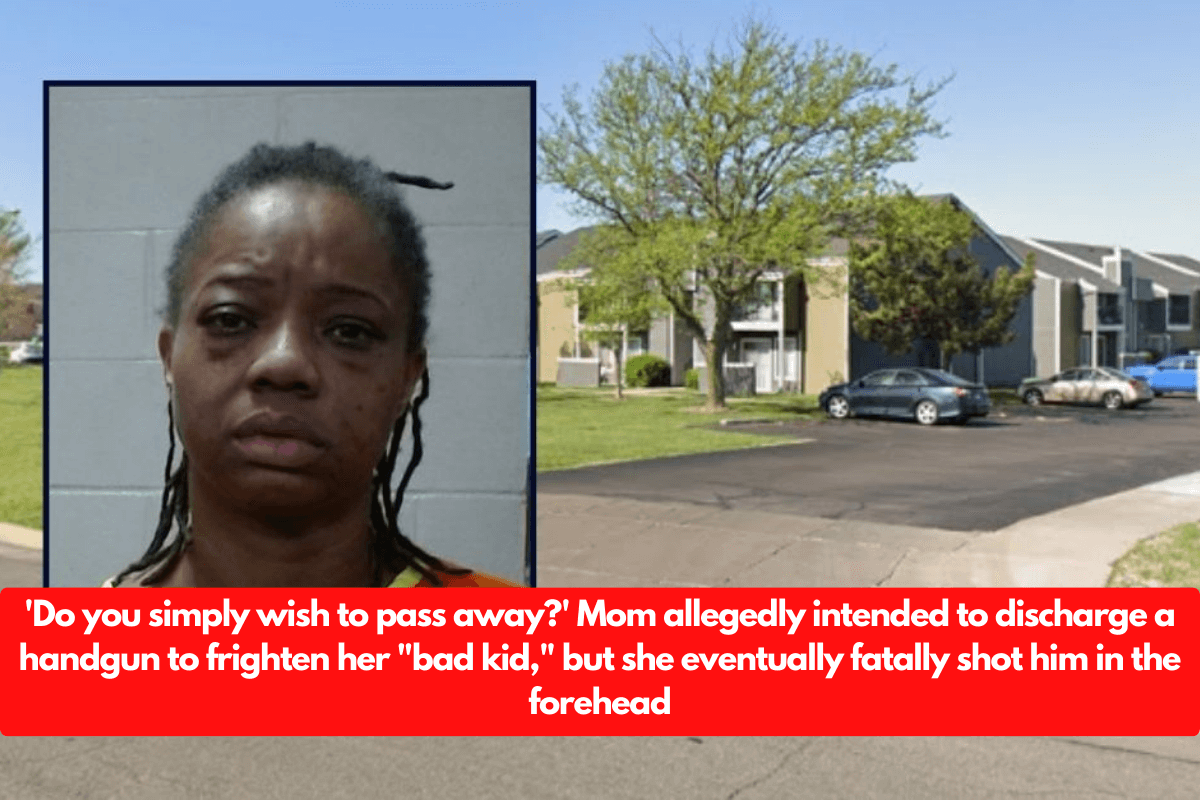 'Do you simply wish to pass away?' Mom allegedly intended to discharge a handgun to frighten her "bad kid," but she eventually fatally shot him in the forehead