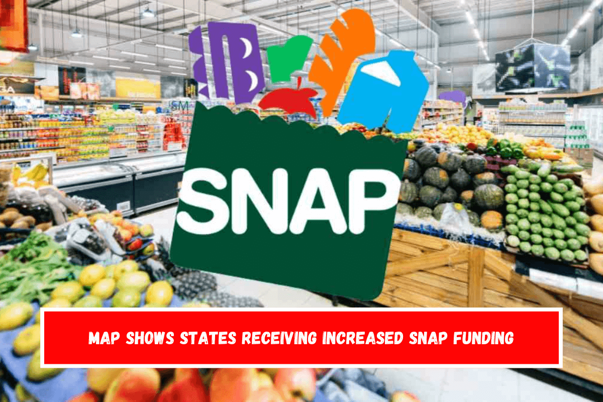 Map Shows States Receiving Increased SNAP Funding