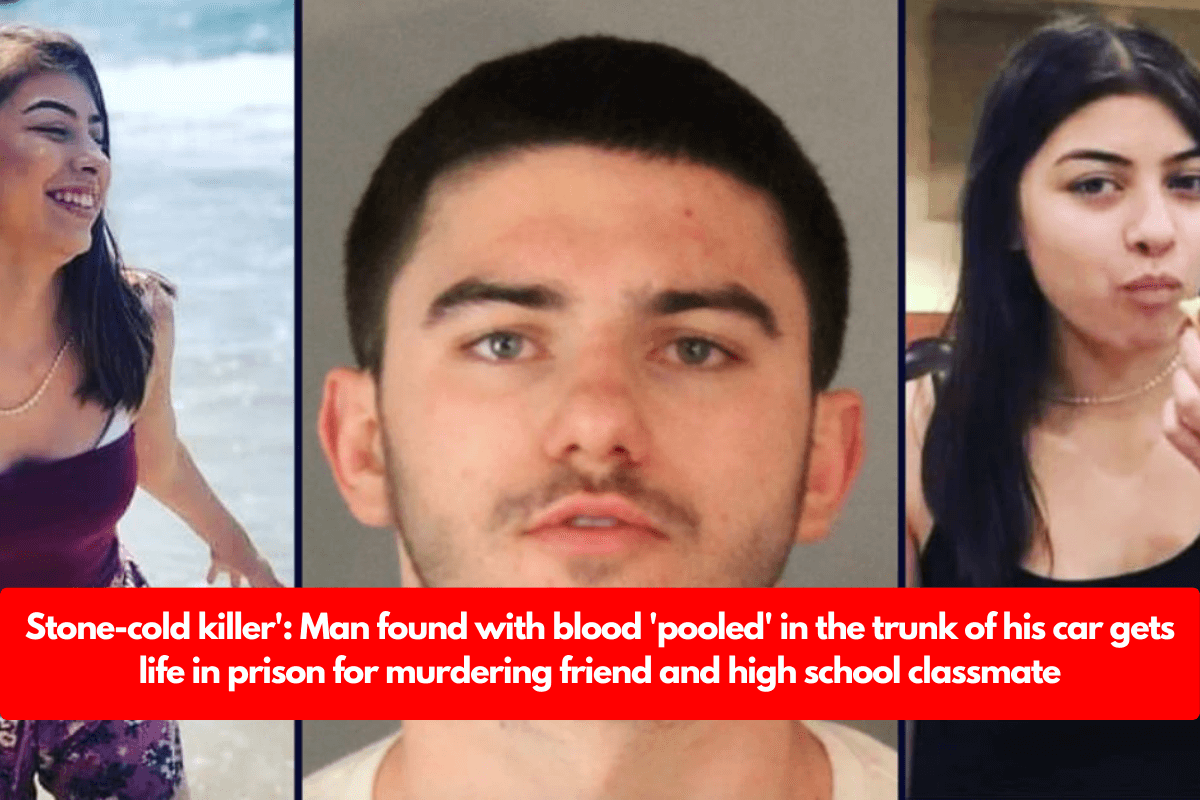 Stone-cold killer': Man found with blood 'pooled' in the trunk of his car gets life in prison for murdering friend and high school classmate