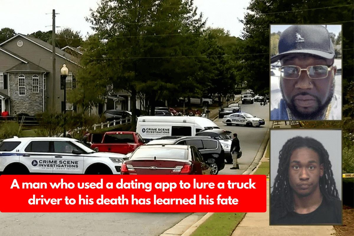 A man who used a dating app to lure a truck driver to his death has learned his fate