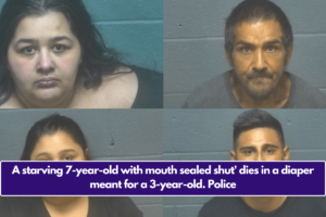 A starving 7-year-old with mouth sealed shut' dies in a diaper meant for a 3-year-old. Police