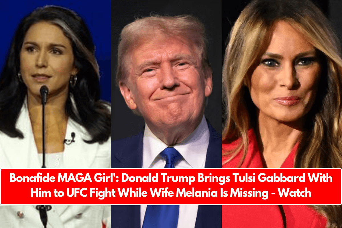 Bonafide MAGA Girl': Donald Trump Brings Tulsi Gabbard With Him to UFC Fight While Wife Melania Is Missing - Watch