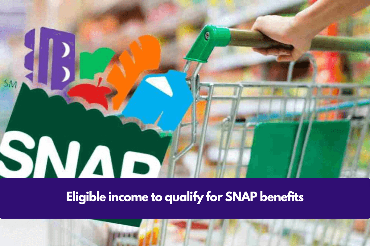 Eligible income to qualify for SNAP benefits