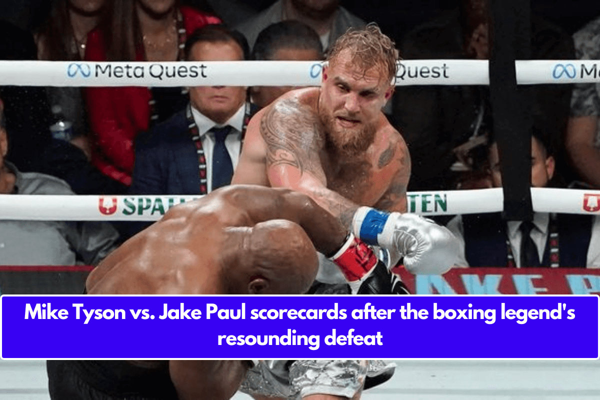 Mike Tyson vs. Jake Paul scorecards after the boxing legend's resounding defeat