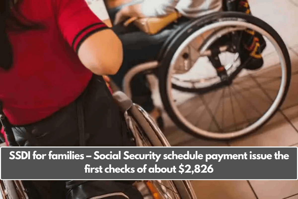 SSDI for families – Social Security schedule payment issue the first checks of about $2,826