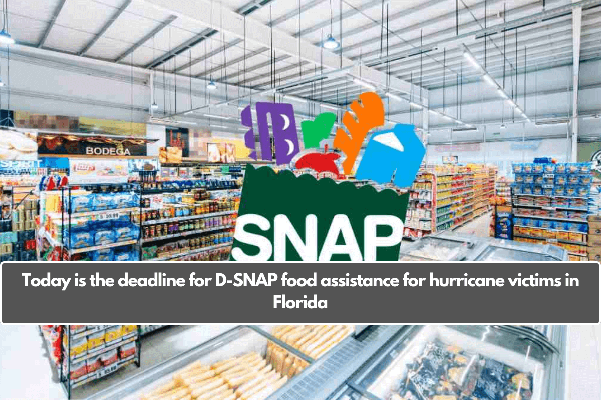 Today is the deadline for D-SNAP food assistance for hurricane victims in Florida