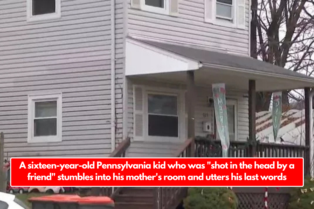 A sixteen-year-old Pennsylvania kid who was "shot in the head by a friend" stumbles into his mother's room and utters his last words