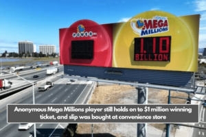 Anonymous Mega Millions player still holds on to $1 million winning ticket, and slip was bought at convenience store