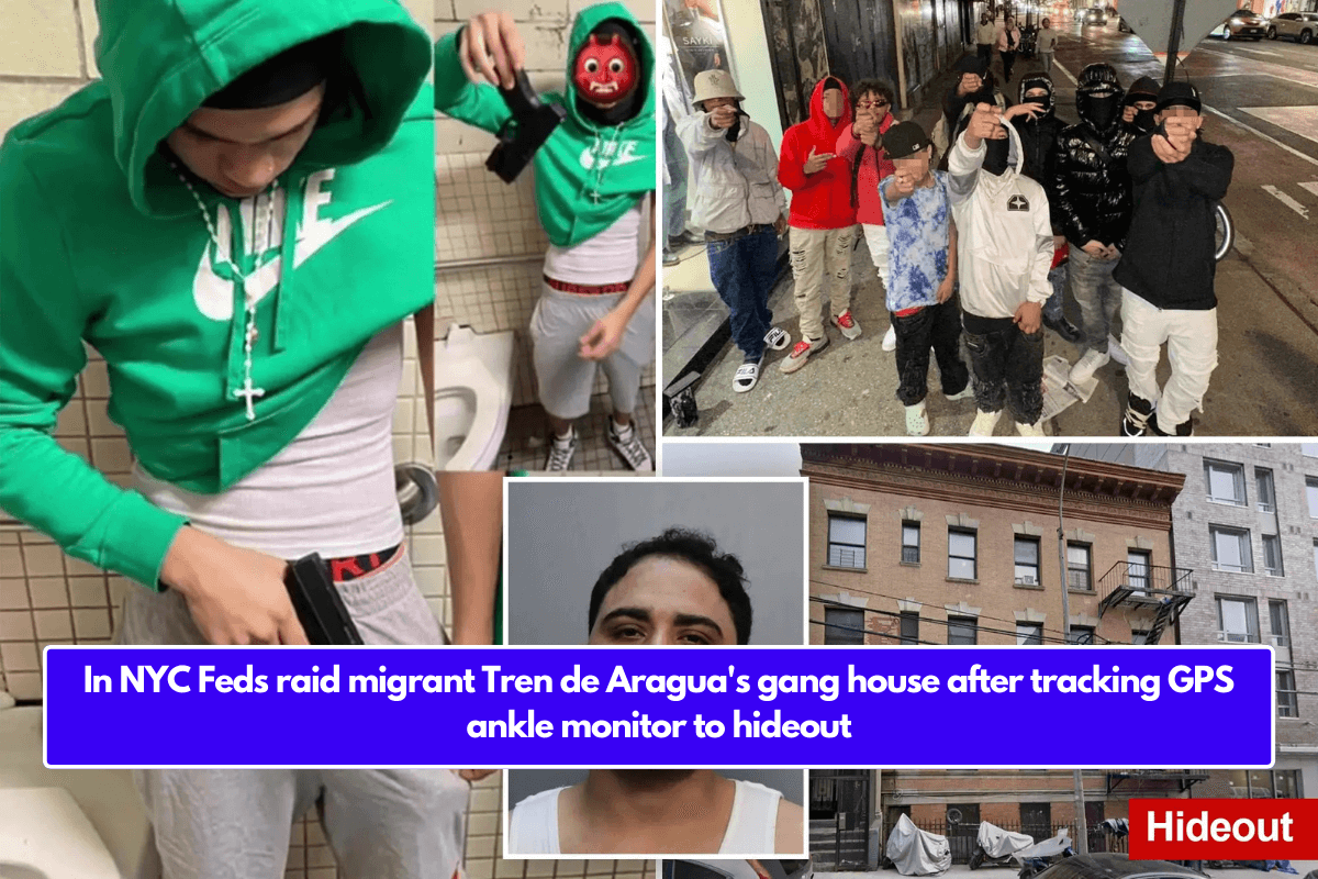 In NYC Feds raid migrant Tren de Aragua's gang house after tracking GPS ankle monitor to hideout