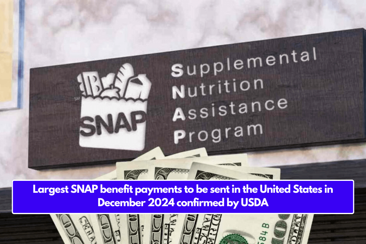 Largest SNAP benefit payments to be sent in the United States in December 2024 confirmed by USDA