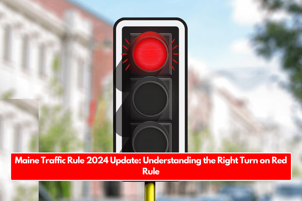 Maine Traffic Rule 2024 Update: Understanding the Right Turn on Red Rule