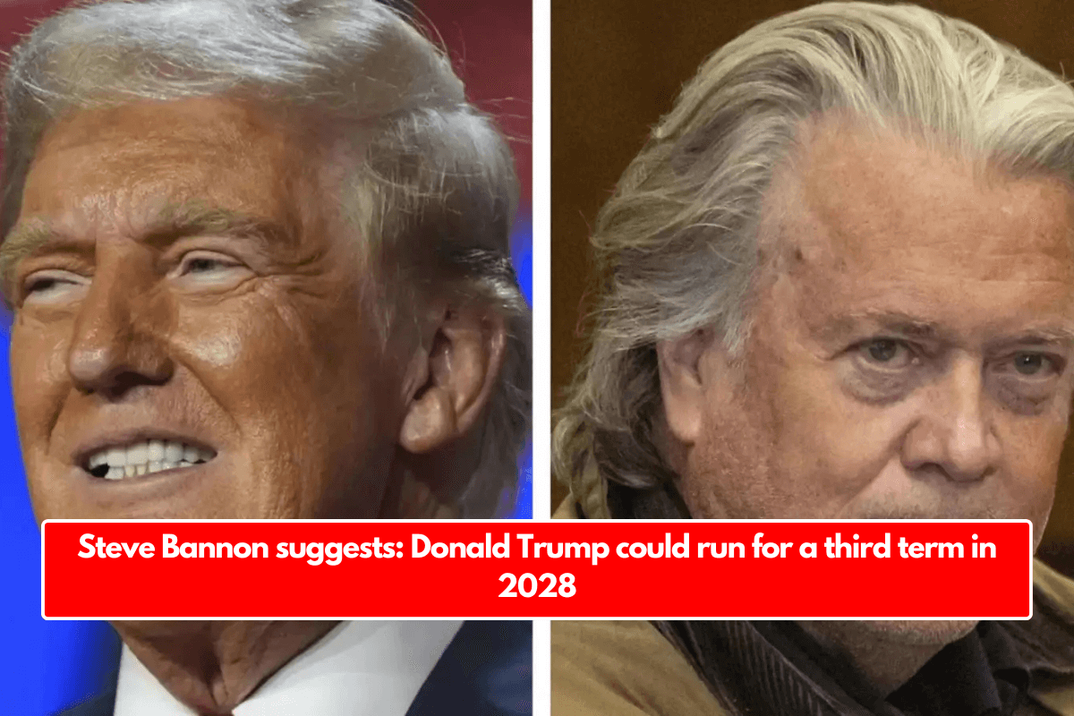 Steve Bannon suggests: Donald Trump could run for a third term in 2028