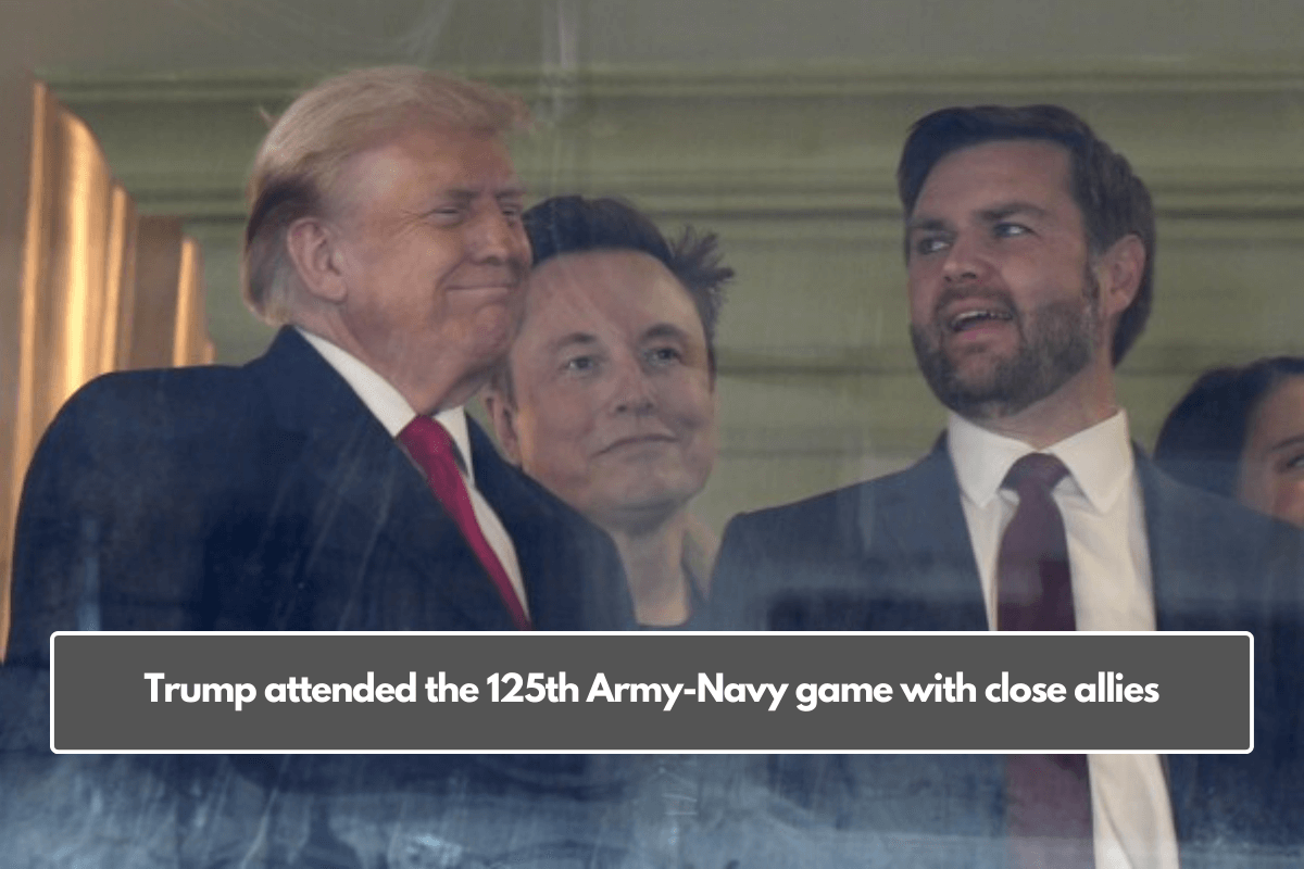 Trump attended the 125th Army-Navy game with close allies