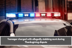 Teenager charged with allegedly stabbing aunt during Thanksgiving dispute