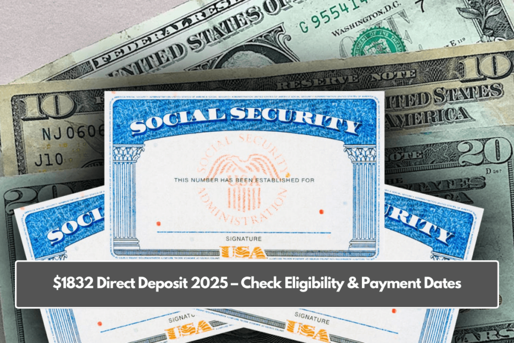 1832 Direct Deposit 2025 Check Eligibility & Payment Dates