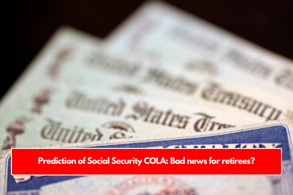 Prediction of Social Security COLA: Bad news for retirees?