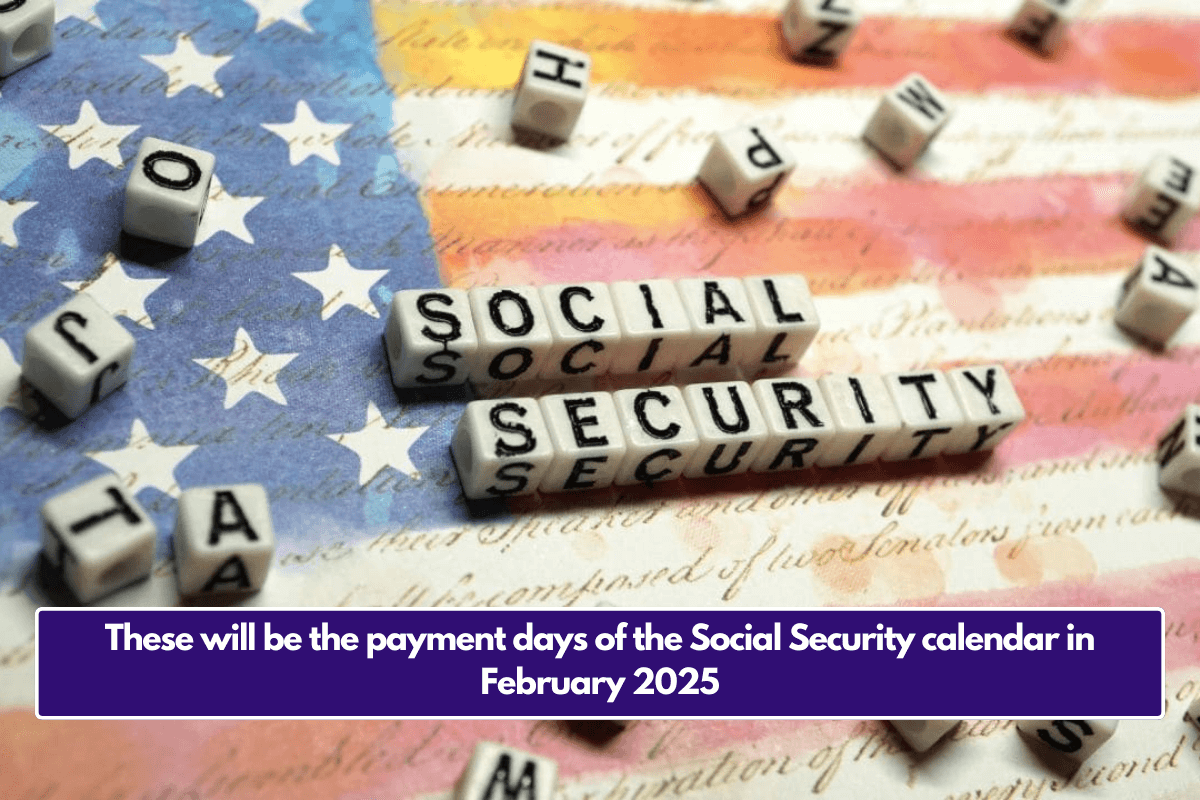 These will be the payment days of the Social Security calendar in