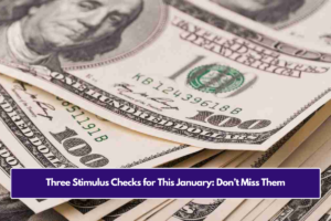 Three Stimulus Checks for This January: Don’t Miss Them