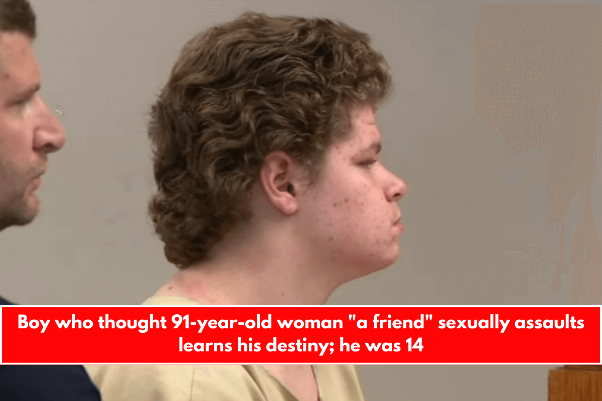 Boy who thought 91-year-old woman a friend sexually assaults learns his destiny; he was 14