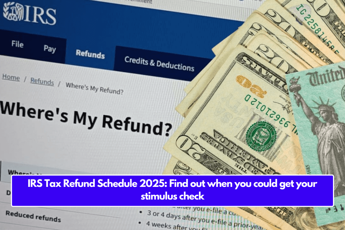 IRS Tax Refund Schedule 2025: Find out when you could get your stimulus check