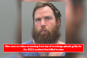 Man seen on video screaming from top of wreckage pleads guilty for the 2023 accident that killed trustee