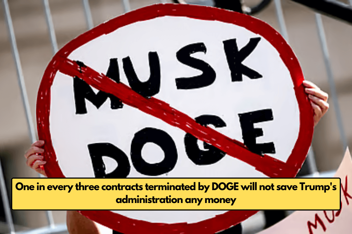 One in every three contracts terminated by DOGE will not save Trump's administration any money