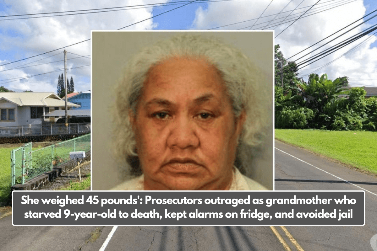 She weighed 45 pounds': Prosecutors outraged as grandmother who starved 9-year-old to death, kept alarms on fridge, and avoided jail