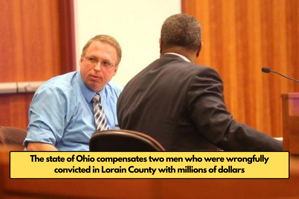 The state of Ohio compensates two men who were wrongfully convicted in Lorain County with millions of dollars