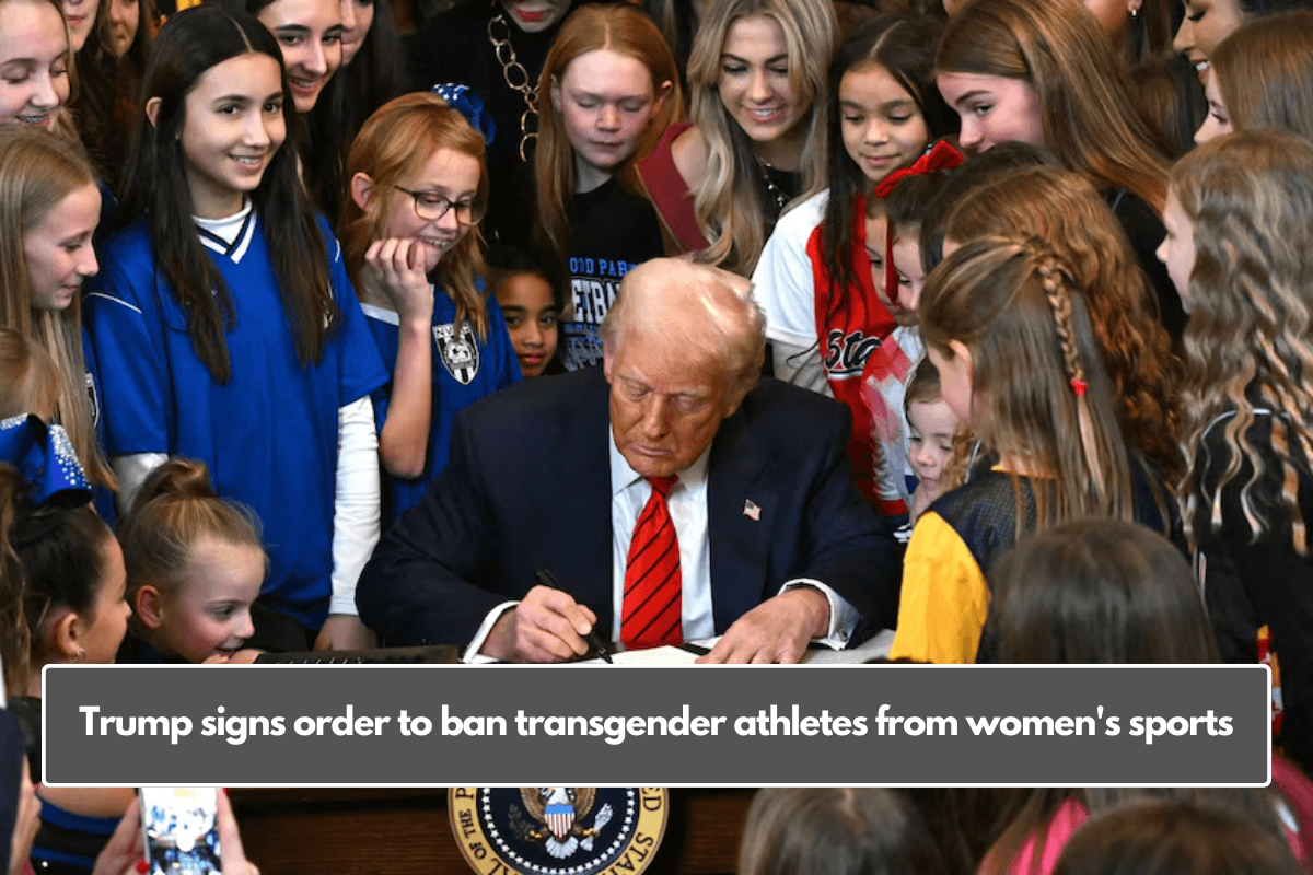 Trump signs order to ban transgender athletes from women's sports