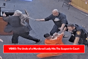 VIDEO: The Uncle of a Murdered Lady Hits The Suspect In Court