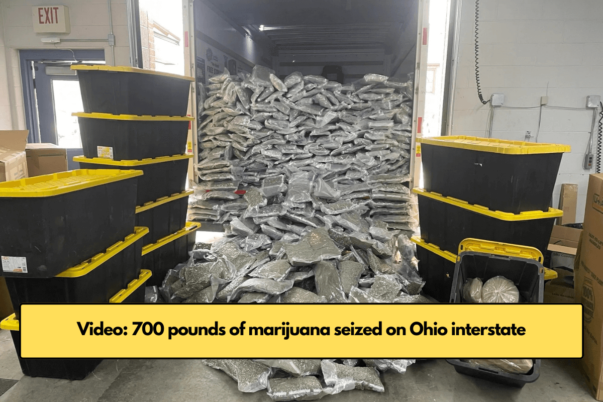 Video: 700 pounds of marijuana seized on Ohio interstate