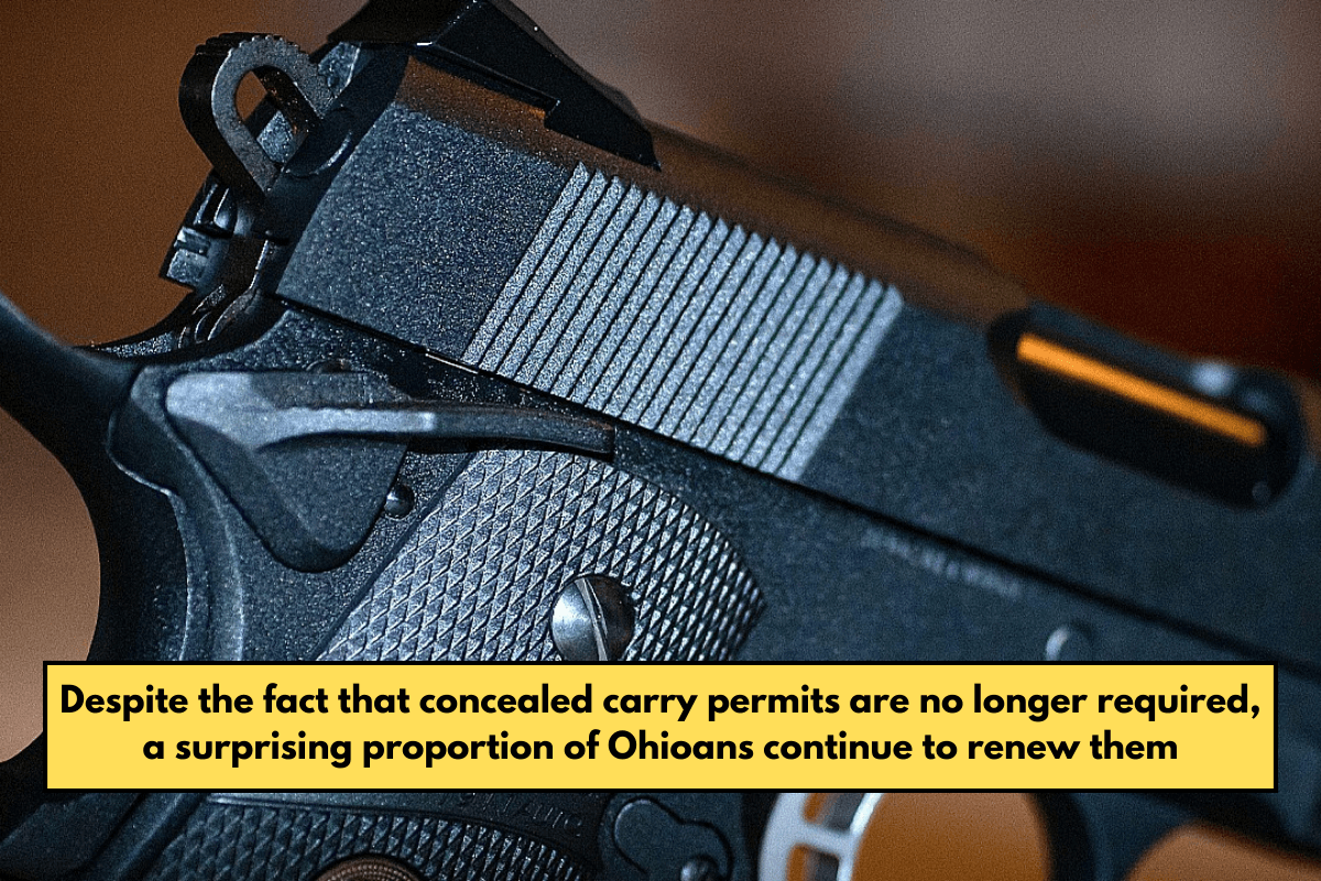 Despite the fact that concealed carry permits are no longer required, a surprising proportion of Ohioans continue to renew them