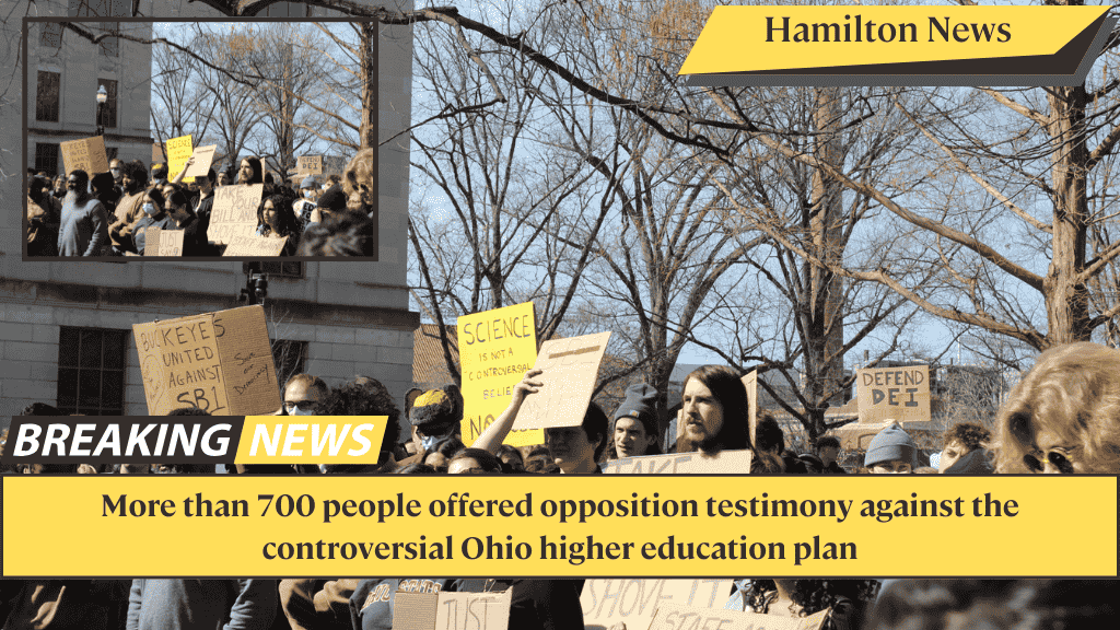 More than 700 people offered opposition testimony against the controversial Ohio higher education plan