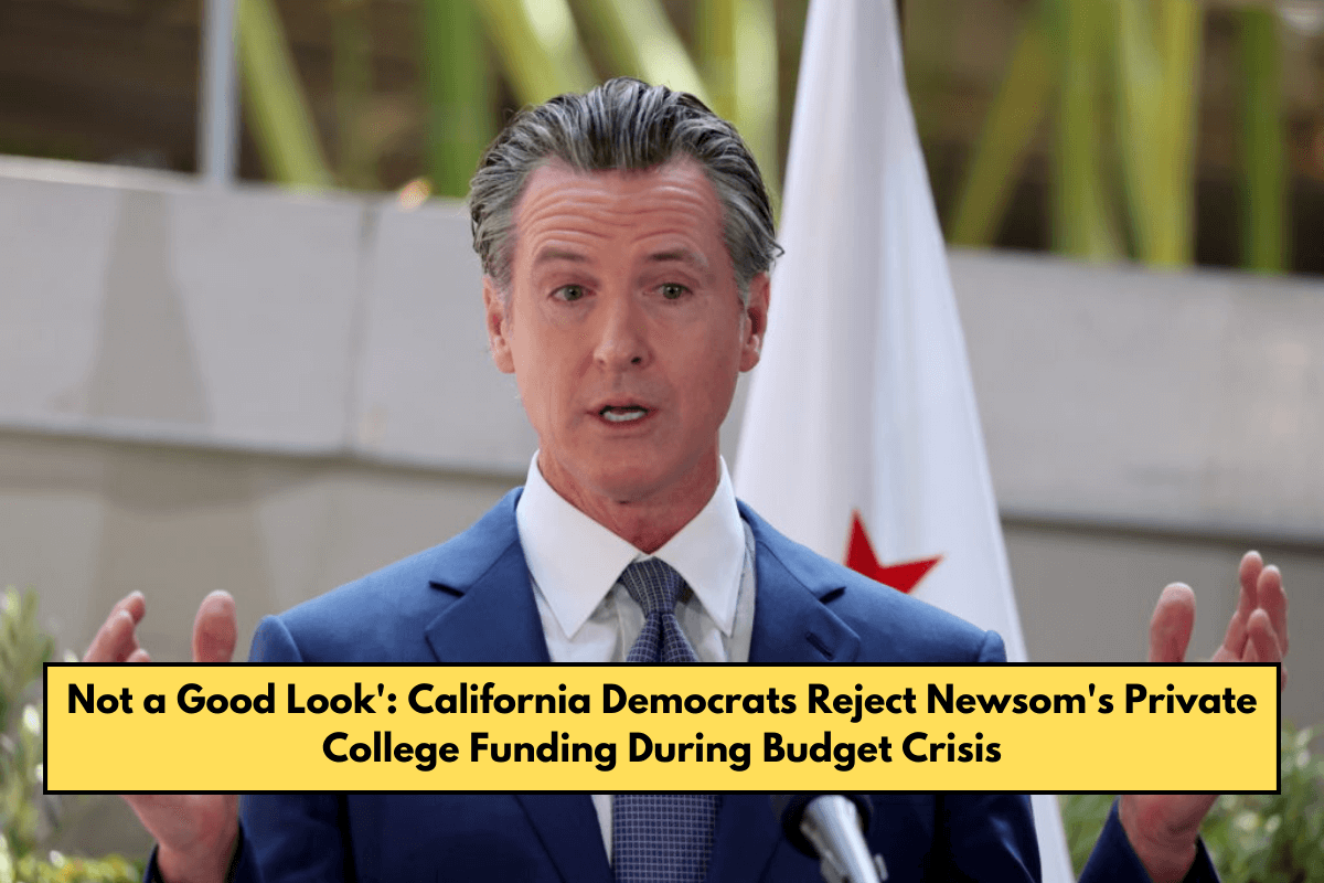 Not a Good Look': California Democrats Reject Newsom's Private College Funding During Budget Crisis