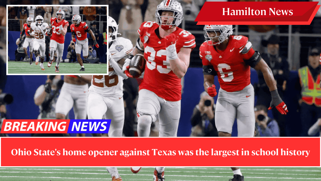 Ohio State's home opener against Texas was the largest in school history