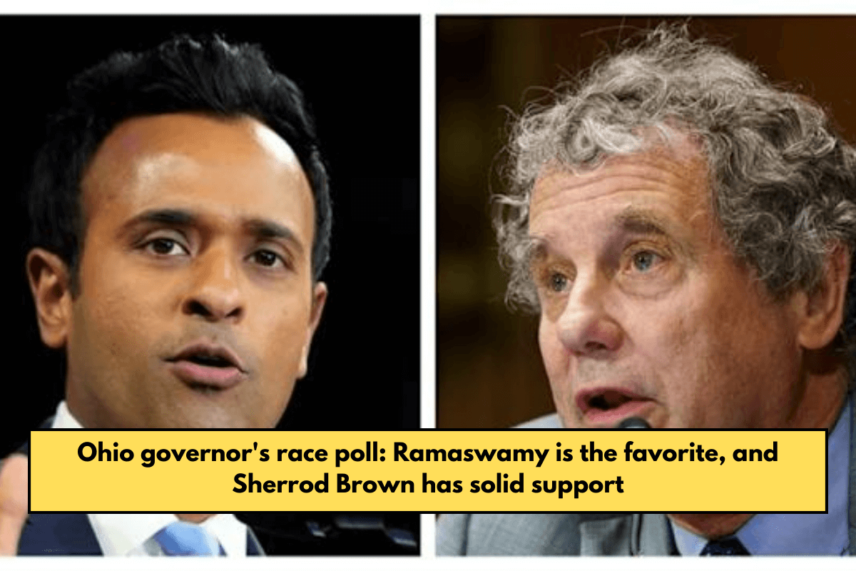 Ohio governor's race poll: Ramaswamy is the favorite, and Sherrod Brown has solid support