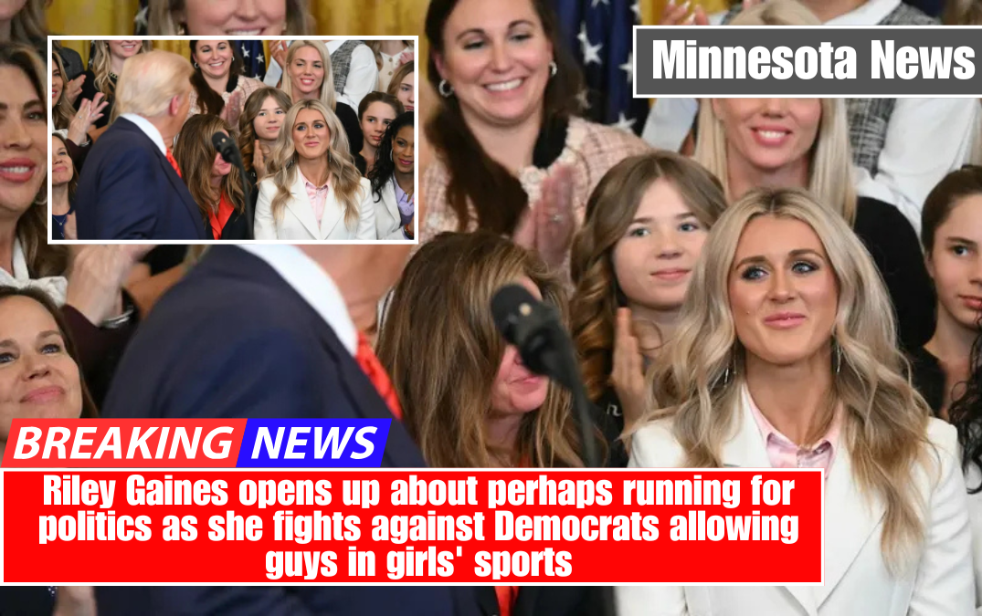 Riley Gaines opens up about perhaps running for politics as she fights against Democrats allowing guys in girls' sports