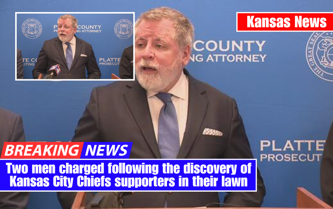 Two men charged following the discovery of Kansas City Chiefs supporters in their lawn