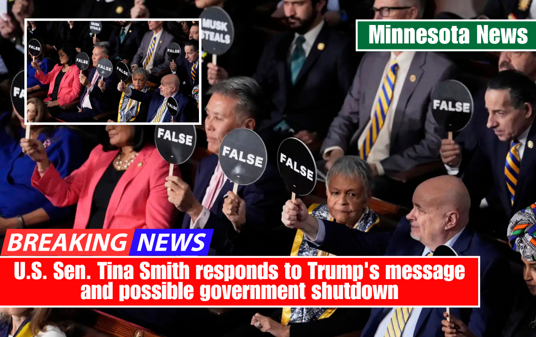 U.S. Sen. Tina Smith responds to Trump's message and possible government shutdown