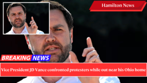 Vice President JD Vance confronted protesters while out near his Ohio home